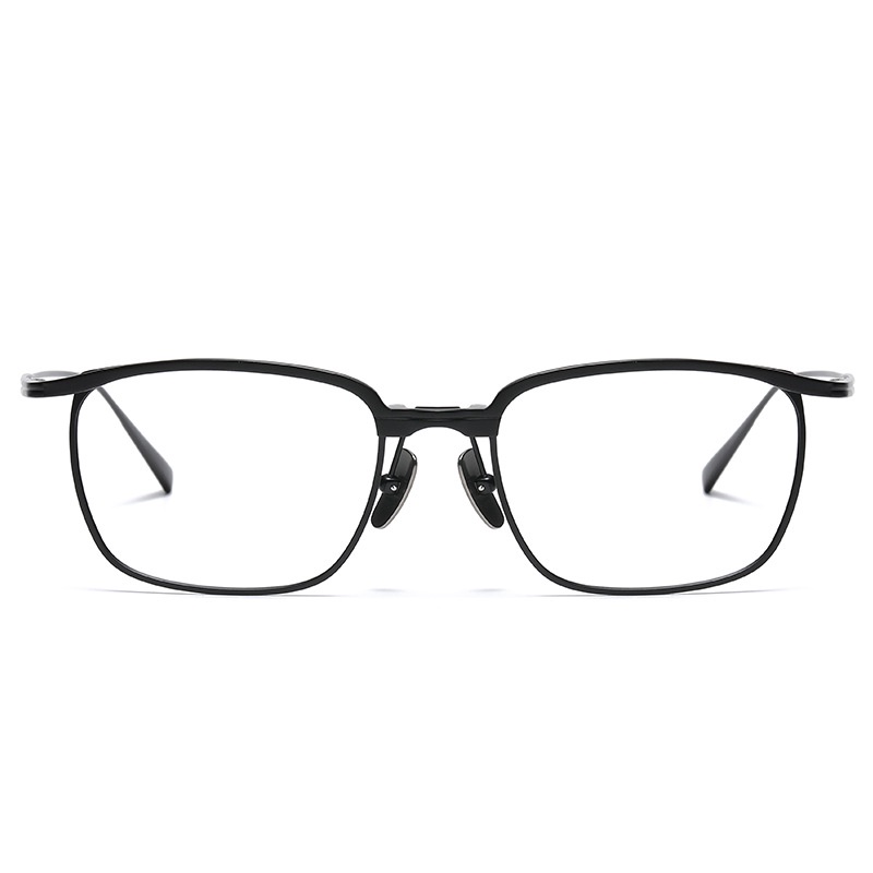 Kính Mát Gọng Vuông 148mm Bằng Titan Co Giãn Đa Năng Cho Nam