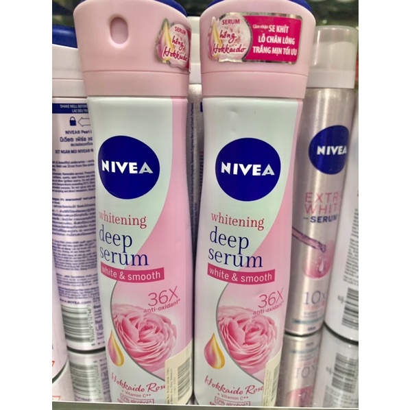 xịt khử mùi Nivea se k.hít lỗ chân L.ông -trắng mịn tối ưu lưu hương lâu