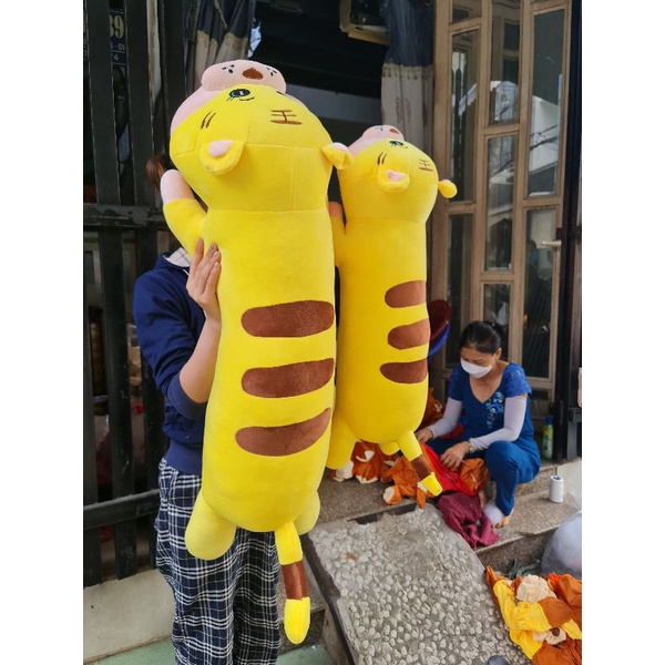 Gấu Bông❤️Gối Ôm Hổ Nằm vải cao cấp gòn bi 100%