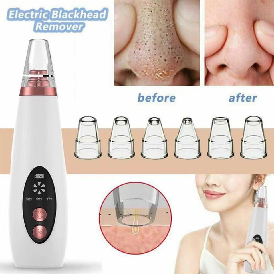 (Sản Phẩm Mới) 6 Đầu Hút Máy hút mụn BLACK HEAD - Làm sạch mụn cám và đầu đen | BigBuy360 - bigbuy360.vn