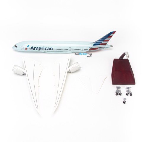 Mô hình máy bay lắp ráp có đèn led American Airlines Boeing B787 47cm Everfly