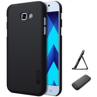 Ốp Lưng Sần Chống Sốc Cho Samsung Galaxy A7 2017 hiệu Nillkin (tặng kèm giá đỡ) - Hàng chính hãng