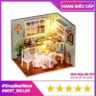 [Hàng Siêu Cấp] ⚡️Nhà Búp Bê Đồ Nội Thất DIY 3D Gỗ Miniaturas, Quà Tặng Sinh Nhật Cho Bé Yêu, MÃ H007