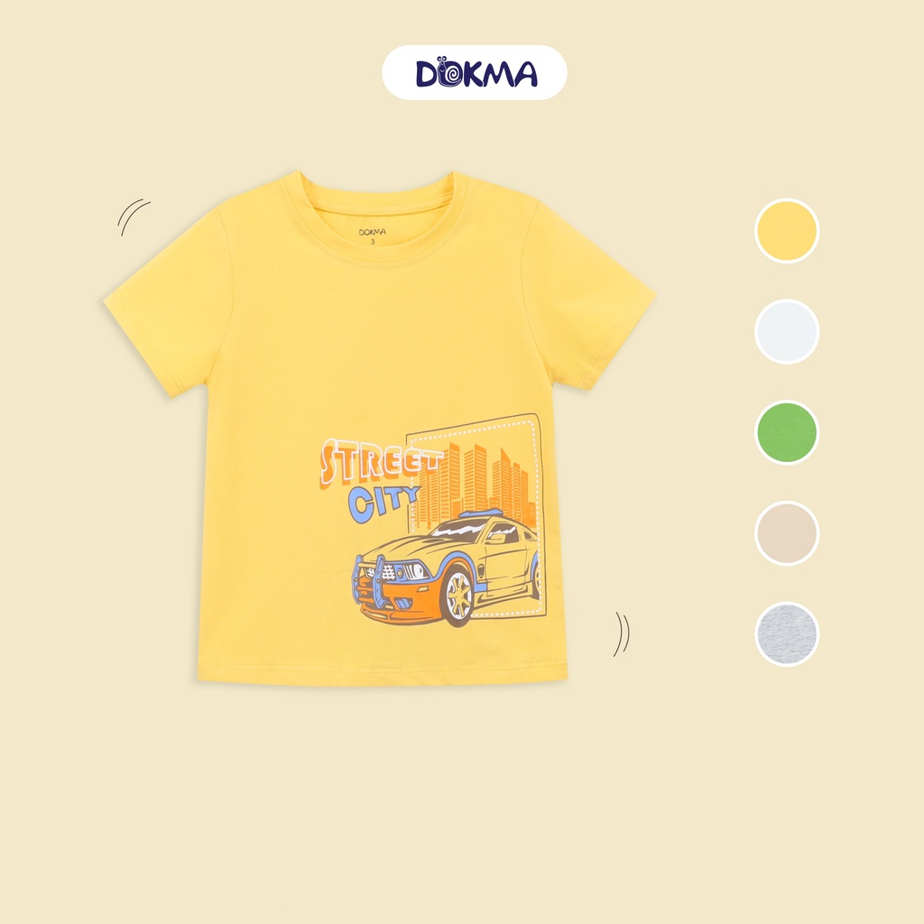DA924 Áo cộc tay cổ tròn DOKMA KID (2-6Y)