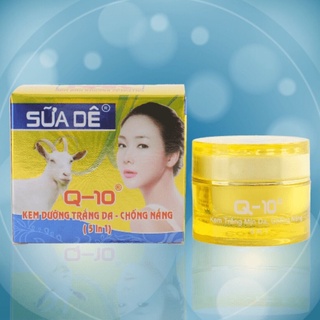 Kem q10 sữa dê trắng mịn da chống nắng 5in1