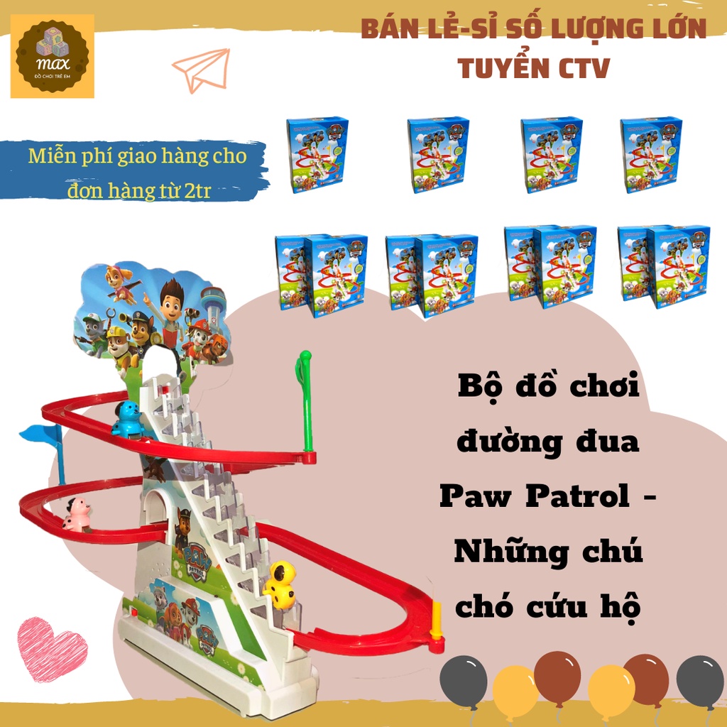 Đồ chơi chó cứu hộ leo cầu thang có đèn phát nhạc