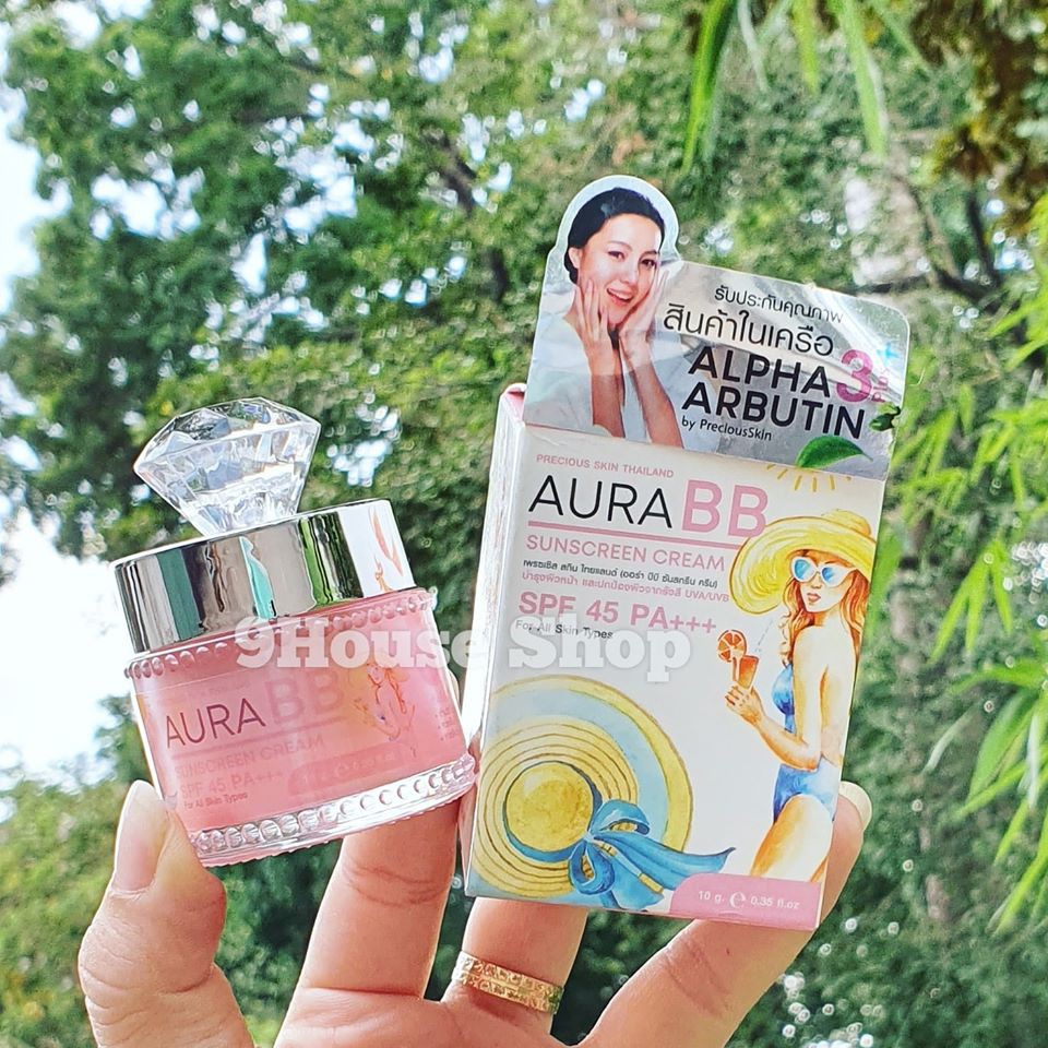 KEM DƯỠNG DA CHỐNG NẮNG ALPHA ARBUTIN AURA BB