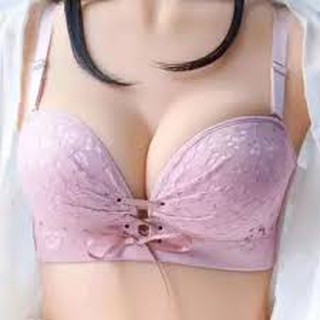 Sêu phẩm mới áo lót chống tụt ren dây rút siêu nâng