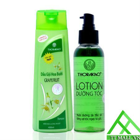 Bộ Đôi: Dầu Gội Hoa Bưởi 400ml + Lotion Dưỡng Tóc 150ml