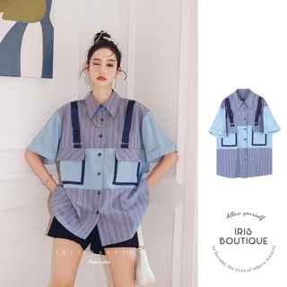 [Hàng sẵn - ORIGINAL DESIGN] Iris Boutique IS134 22/SS Pattaya shirt áo.