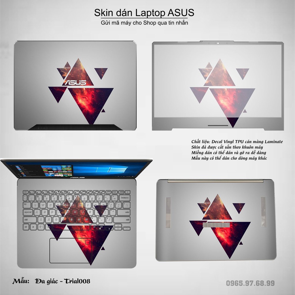 Skin dán Laptop Asus in hình Đa giác _nhiều mẫu 2 (inbox mã máy cho Shop)