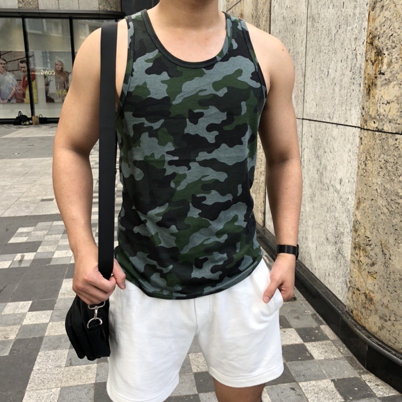 [Rẻ Vộ Địch] Áo Lính Ba Lỗ Rằn Ri Tanktop Nam Chất Cotton 100% xịn xò Mặc Gym, Thể Thao, Đi Chơi hay ở Nhà Mát Vô Đối | BigBuy360 - bigbuy360.vn