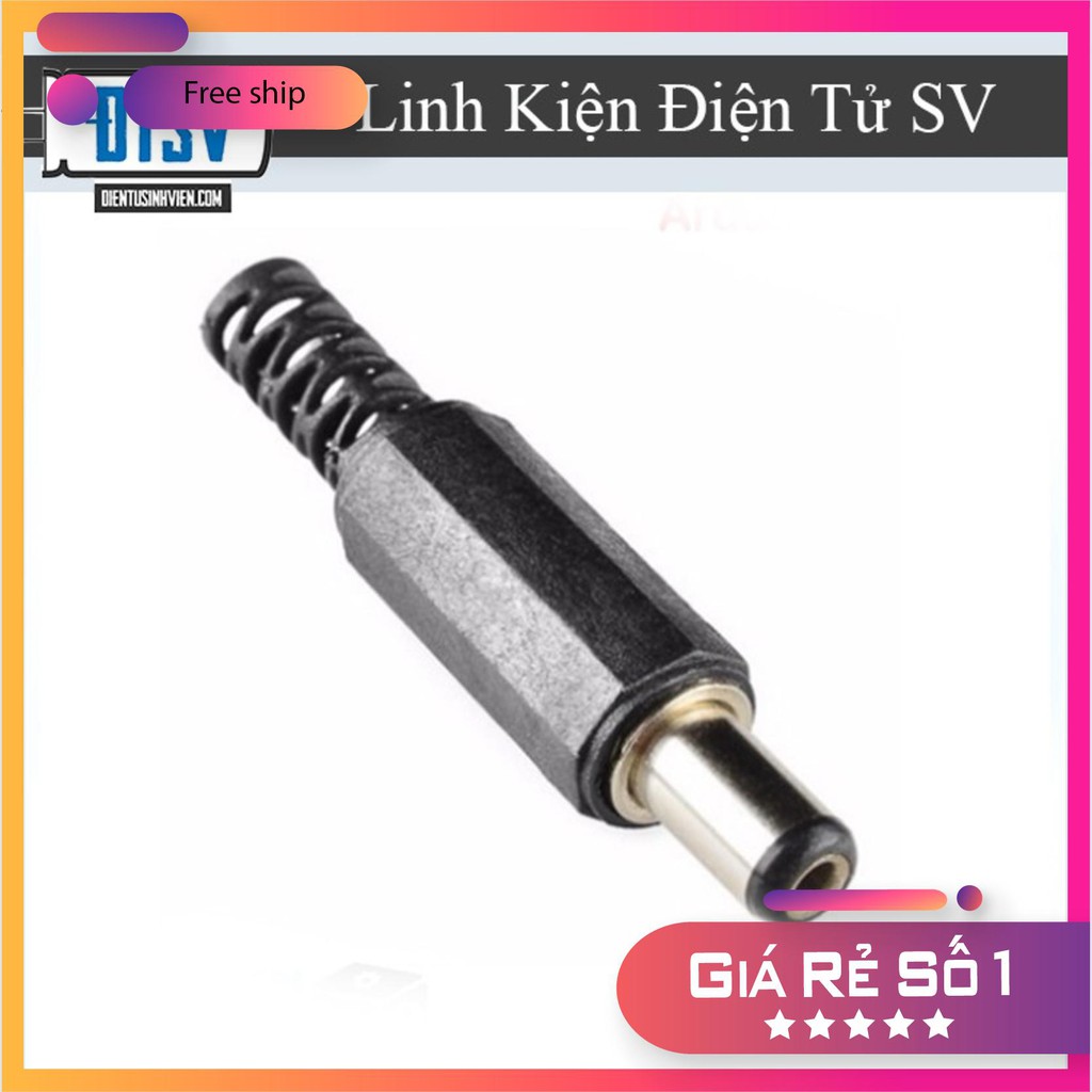 Combo 5 Đầu Jack DC Đực 5.5x21- Tự Hàn