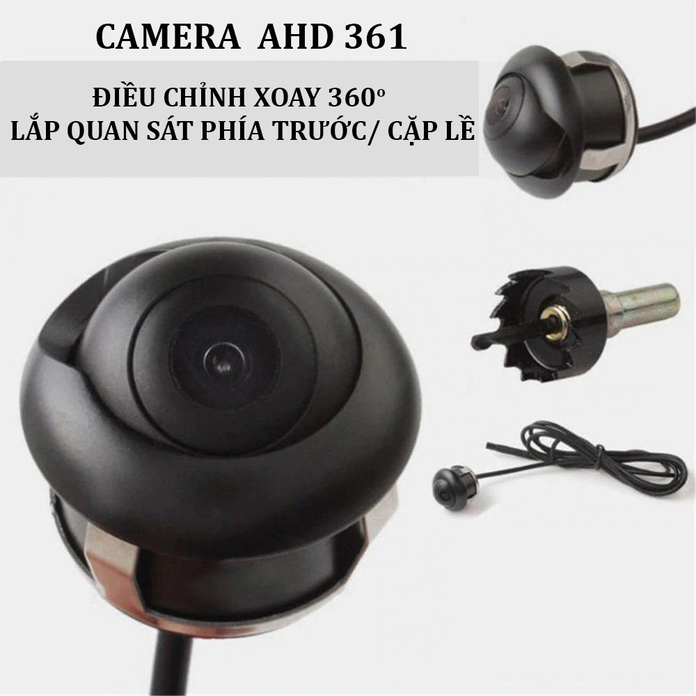 Camera cặp lề xe hơi AHD 361 xoay 360 độ