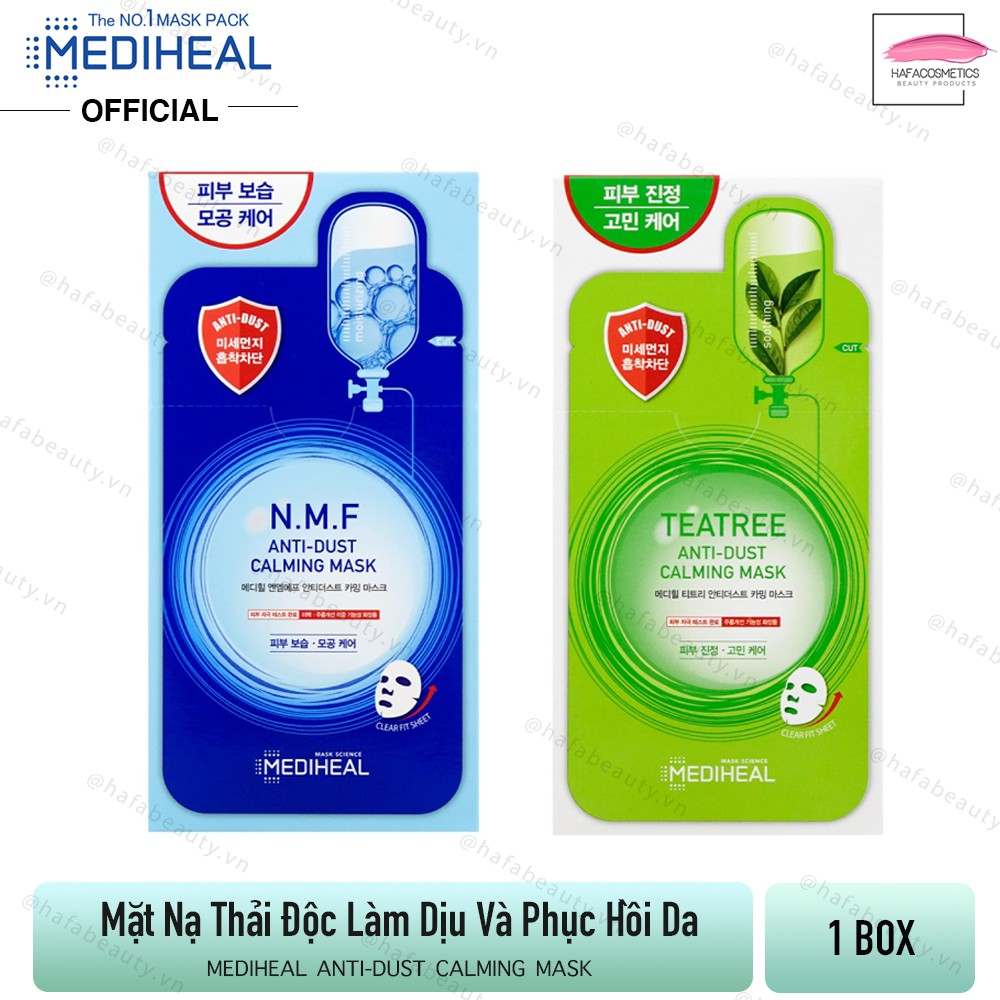 Mặt Nạ Thải Độc, Làm Dịu Và Phục Hồi Da Mediheal Anti-Dust Calming Mask - HAFA BEAUTY