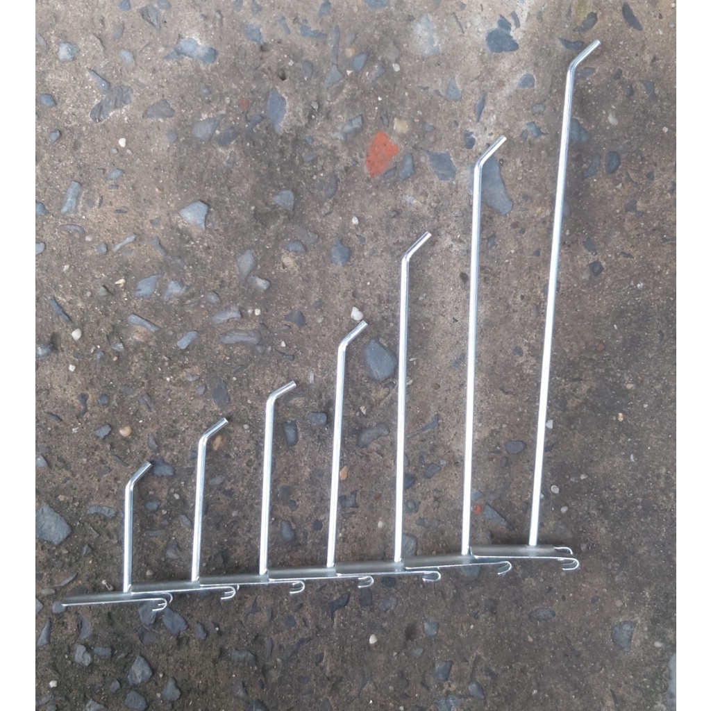 Móc treo ốp lưng, phụ kiện điện thoại, móc cài lưới sắt, tay cài lưới sắt-8CM