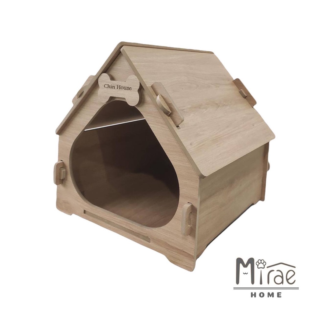 Nhà mèo, ổ nằm cho mèo thiết kế thông minh, dễ lắp ghép Size to phù hợp với mèo 1-6kg Mirae Home MHCHMD02