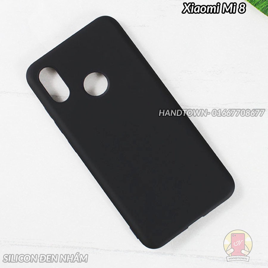 Ốp lưng Xiaomi Mi 8 dẻo đen nhám chồng trầy