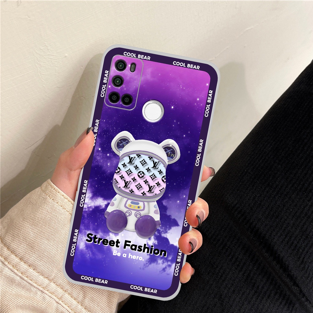 Ốp lưng Vsmart Joy 4 bear brick, ốp điện thoại in hình 3D phong cách, thời trang