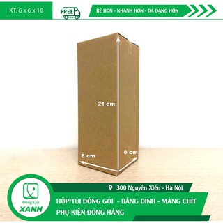 50 hộp 8x8x21 cm, Thùng, hộp COD, hộp cactong, hộp carton