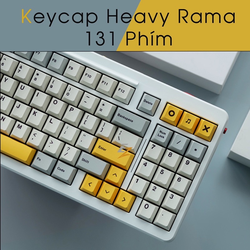 Set Keycap Thick Pbt Cherry Heavy Rama 131 Phím