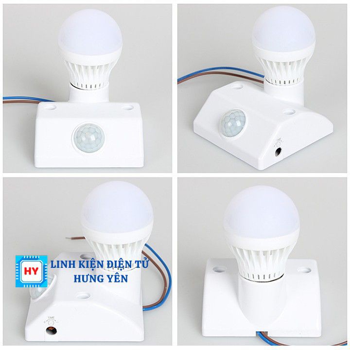 Đui Đèn Cảm Ứng Âm Thanh - Chuyển Động Hồng Ngoại E27 Loại Tốt