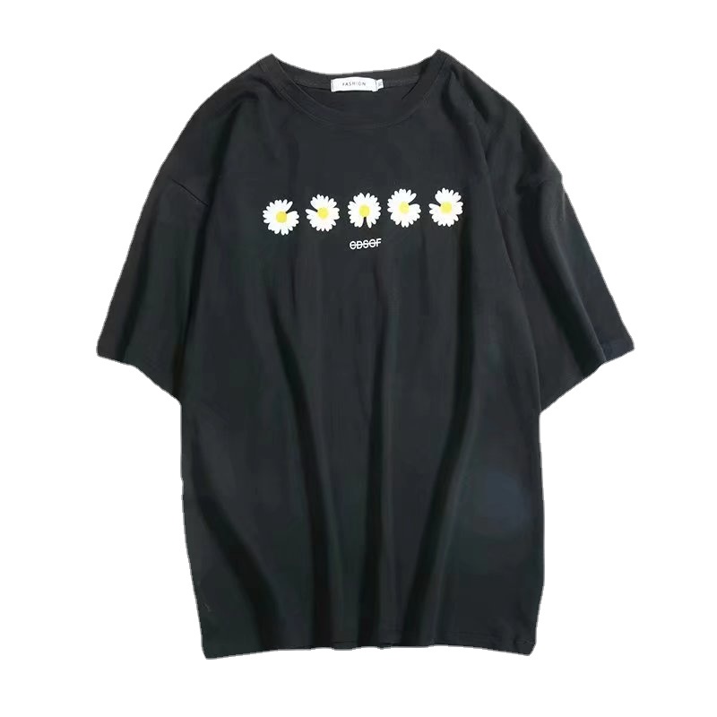 Áo Thun Dáng Rộng In Họa Tiết Hoạt Hình Phong Cách Hip Hop Hàn Quốc Thời Trang Cho Nam Và Nữ