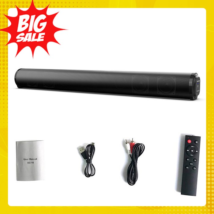 Loa Nghe Nhạc Loa Thanh Vi Tính BS-10 Siêu Trầm Bluetooth Gaming Soundbar 20W Để Bàn Dùng Cho Máy PC, Laptop, Tivi