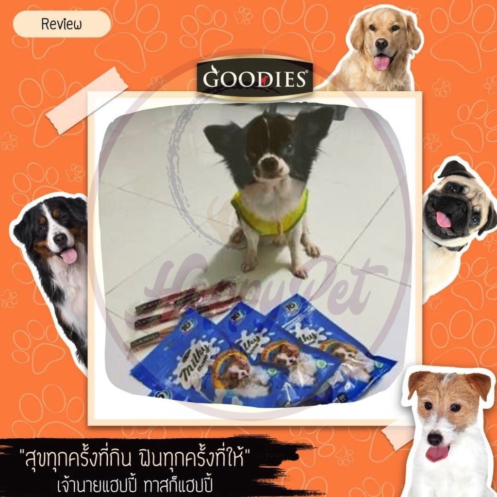 [ HSD 2023 ] BAO BÌ MỚI Xương sữa Goodies Milky Bone Thái Lan