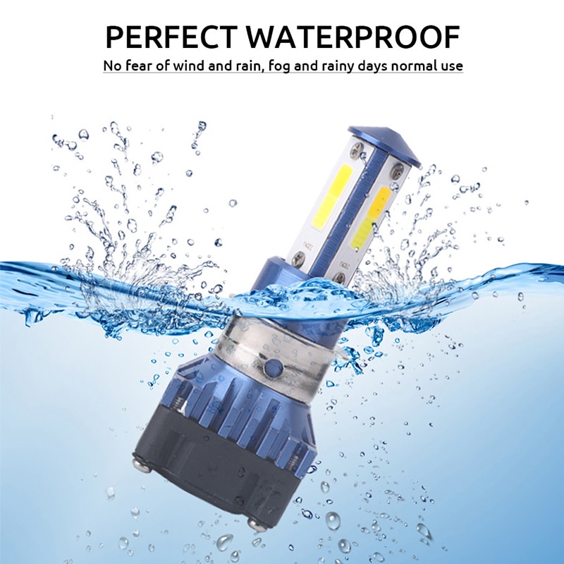 1 Đèn Pha Xe Máy 3000k 6500k DC12V-24V COB M3 Chất Lượng Cao