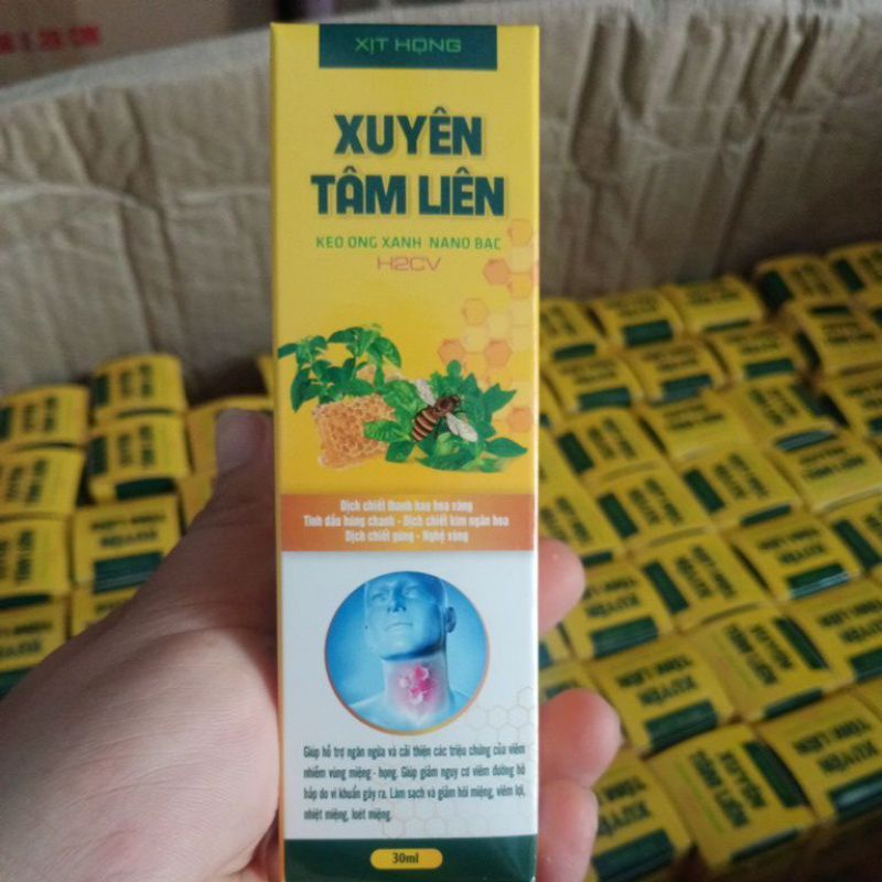 Xịt họng xuyên tâm liên