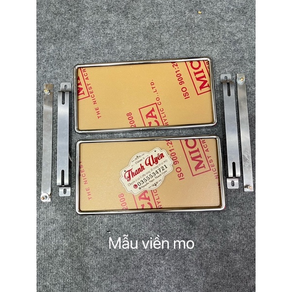 BỘ KHUNG BIỂN SỐ INOX XE ÔTÔ DÀNH CHO XE DỊCH VỤ CÓ ĐĂNG KÍ