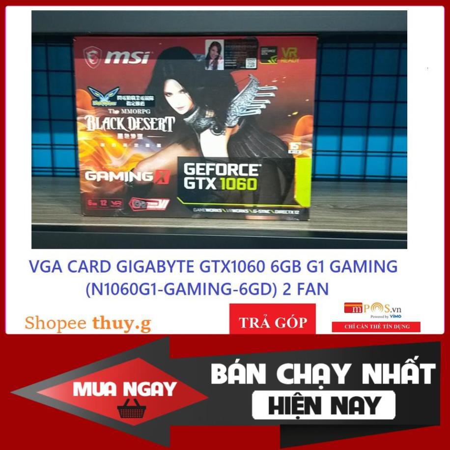 [hot deal] VGA CARD GTX1060 6GB G1 GAMING (N1060G1-GAMING-6GD) 2 FAN