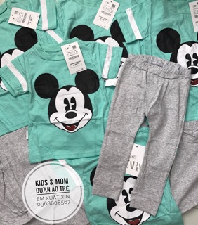 Bộ Micky xanh bé trai xuất