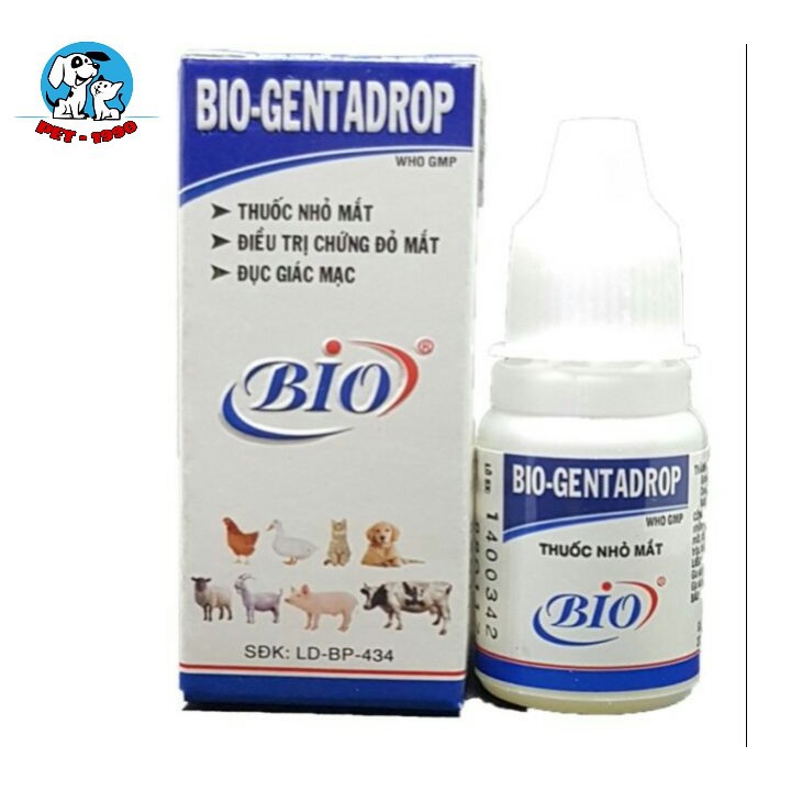 Dung Dịch Nhỏ Mắt Bio GentaDrop 10ml Cho Chó Mèo