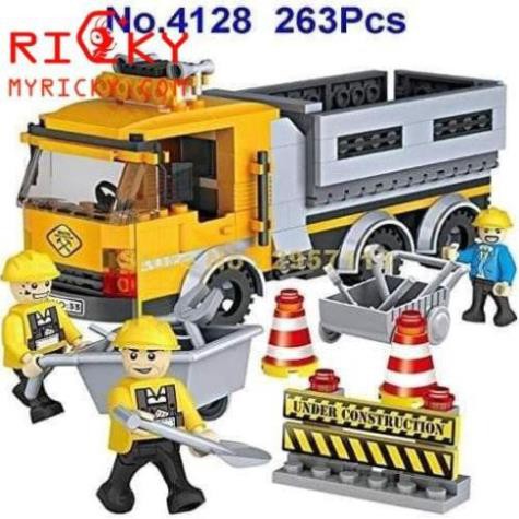 [Khai trương giảm giá] Bộ đồ chơi Lego lắp ráp công trình xây dựng - 263 miếng ghép