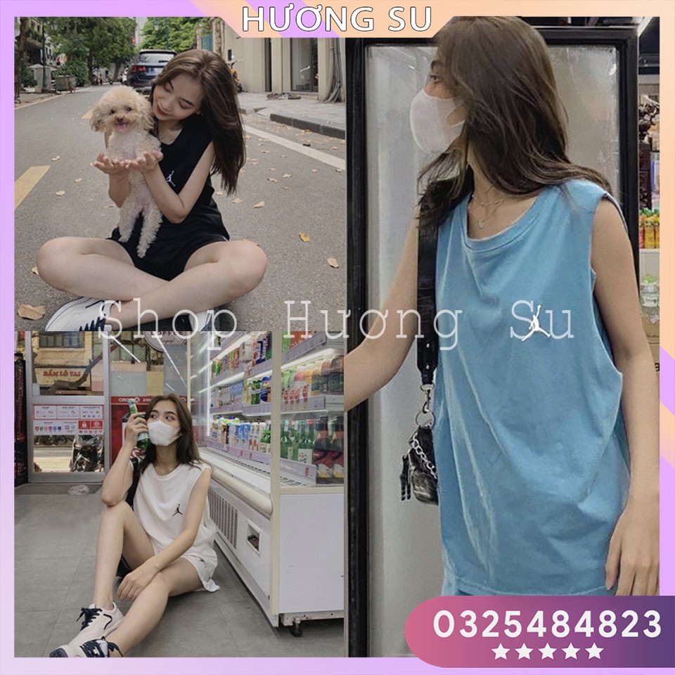 Bộ quần đùi áo 3 lỗ jordan cá tính Hương Su-(PVN1958)