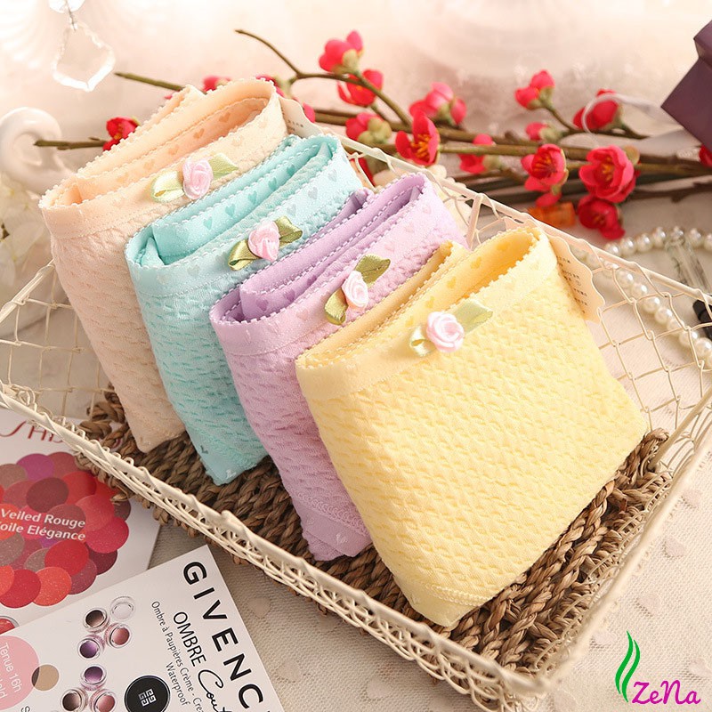 [Mã WASTDEP giảm 5K đơn bất kì] Quần lót nữ dễ thương cotton tăm tre thông hơi dễ thương giá rẻ đẹp thời trang ZE023 | BigBuy360 - bigbuy360.vn