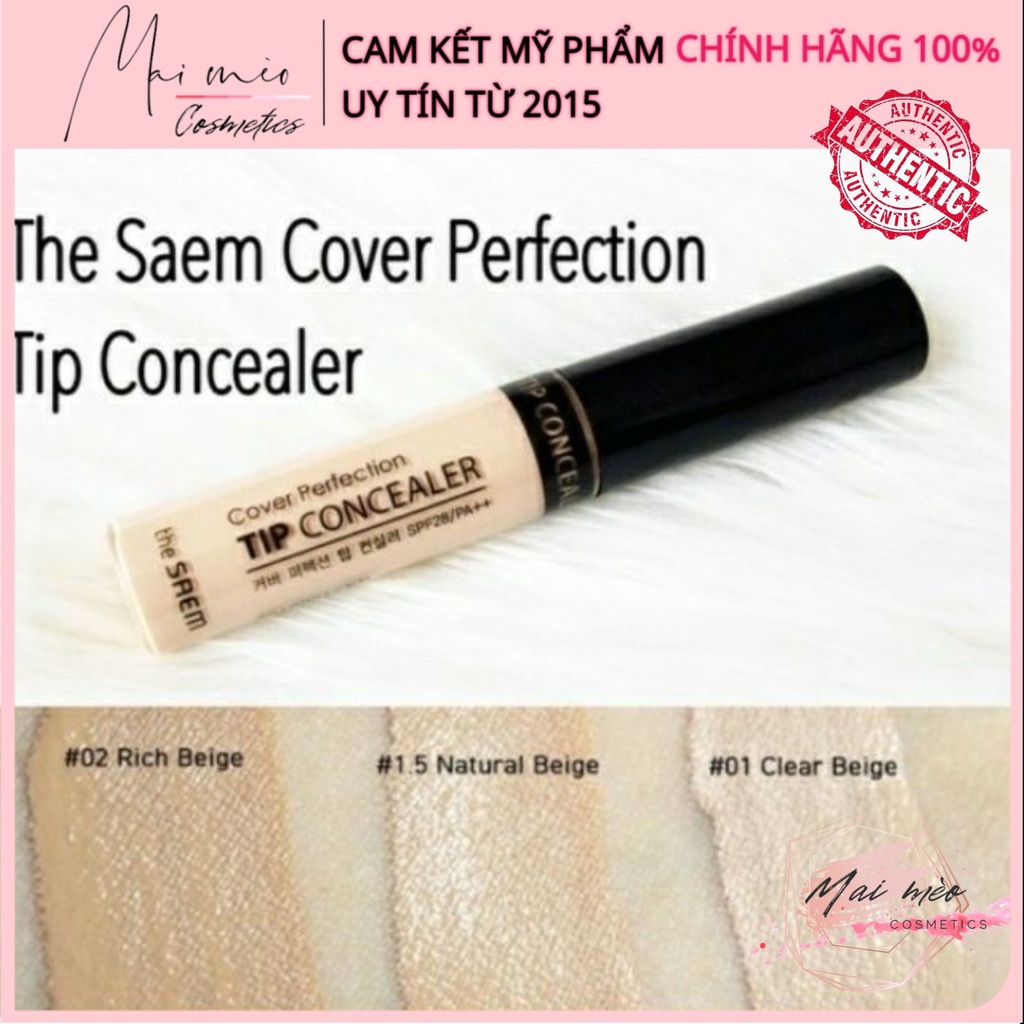 [FREESHIP] Che Khuyết Điểm The Seam Cover Perfection Tip Concealer