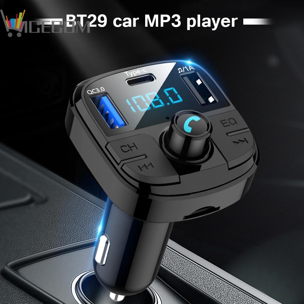 Tẩu sạc xe hơi BT29 kiêm máy nghe nhạc MP3 kết nối Bluetooth 5.0