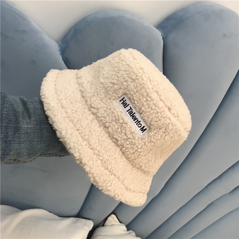 LOẠI TỐT - GIÁ SỈ  MŨ / NÓN BUTKET LÔNG CỪU Ulzzang THỜI TRANG HÀNG QUỐC SIU HÓT - KIỂU VÀNH MỀM