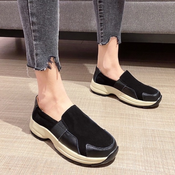 Giày Lười Độn Đế Tăng Chiều Cao size Lớn Thời Trang Cho Nữ