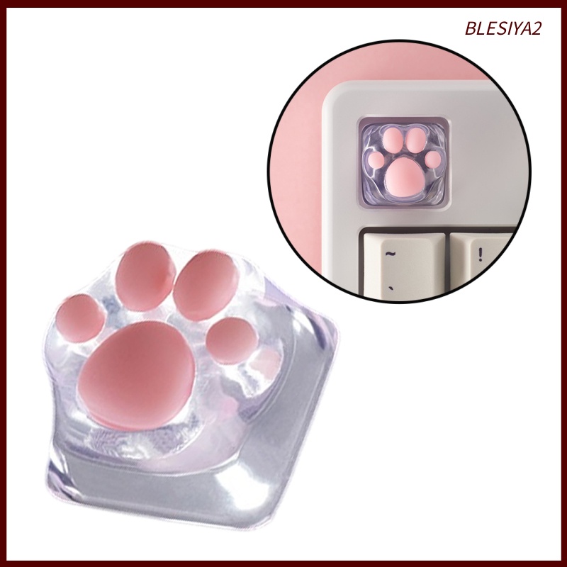 [BLESIYA2] Transparent Gaming Key Caps Cat Paw Keycaps Machinery Keyboard keycaps Base