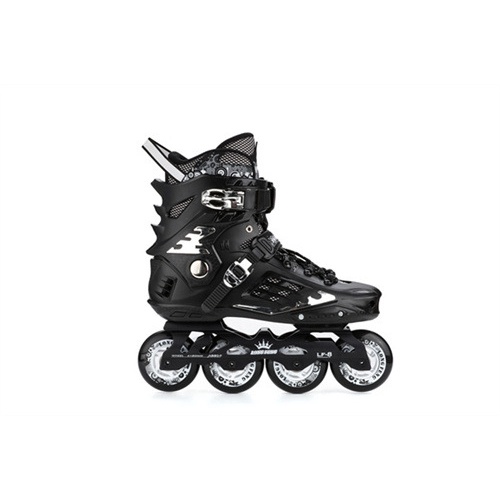 Giày trượt patin đen size 41 cao cấp chuyên nghiệp longfeng LF-8 slalom speed sli