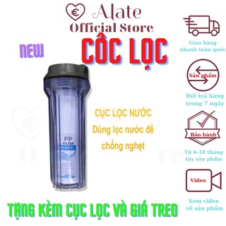Cốc lọc nước tặng kèm 1 lõi lọc, bát treo dùng cho hệ thống phun sương và lọc nước gia đình bảo hành 6 tháng Alate store