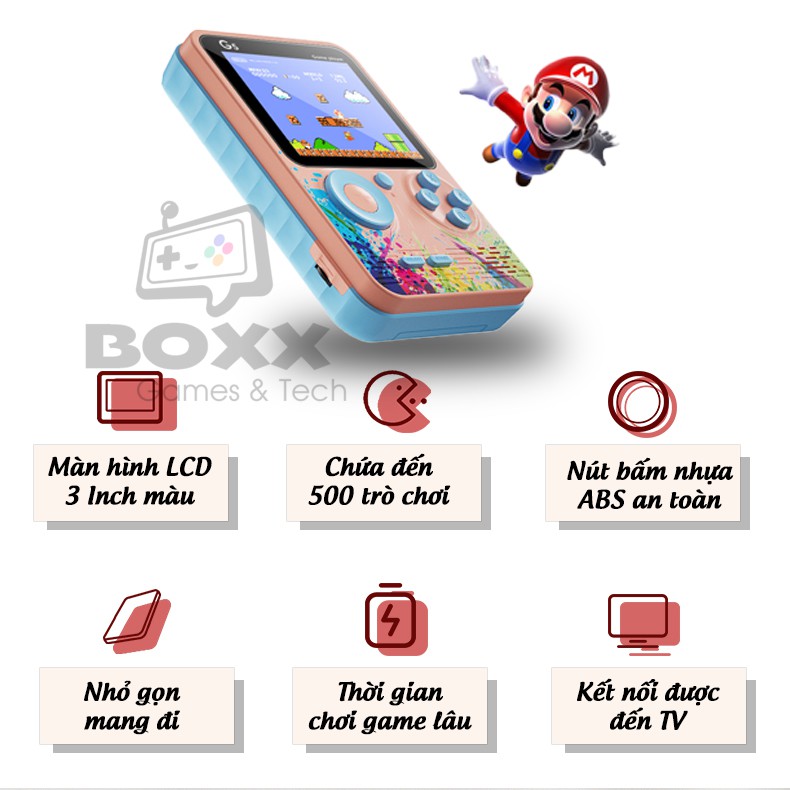 Máy chơi game cầm tay 500 game điện tử cổ điển, Máy chơi điện tử cầm tay 4 nút