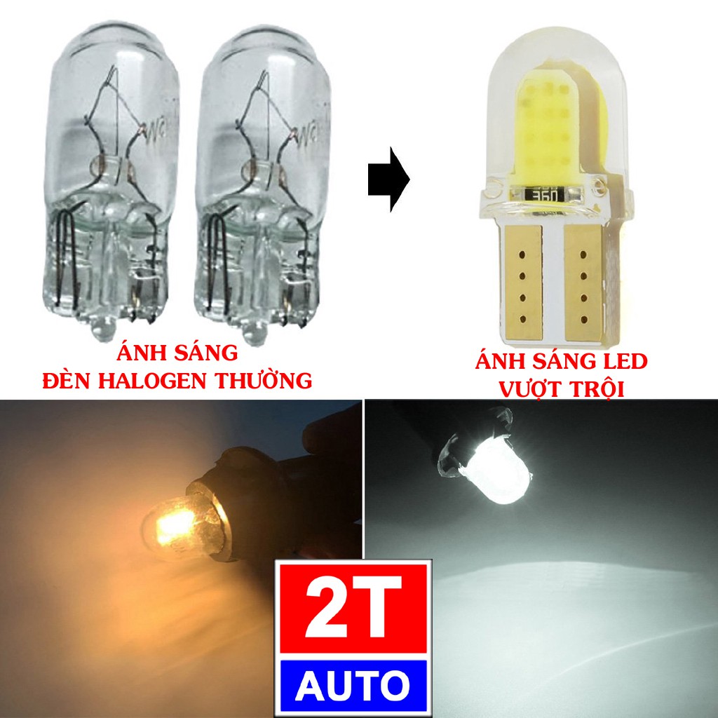 Đèn Led soi biển số _ Led trần Led mí chân T10 cho ô tô xe hơi siêu sáng - LOẠI CHÂN NGẮN:   SKU:345