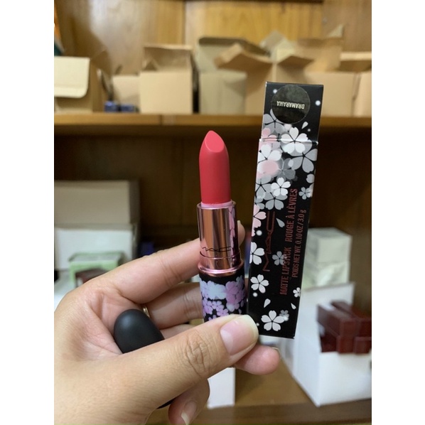 Son MAC Bản Limited vỏ Đen hoa - màu Bloombox, Dramarama, Moody Bloom