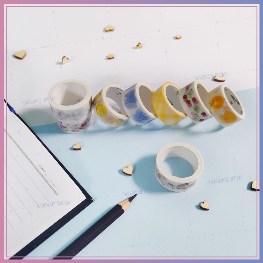 Washi Tape họa tiết dễ thương trang trí sổ tay