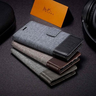 Ốp Da Canvas Samsung C5 C7 C9 Pro A6S A8S A2 COPE Vỏ Điện Thoại Thẻ Bao Da Giá Đỡ Điện Thoại Flip Phone Case Bao Gồm Tất Cả Vỏ Chống Sốc
